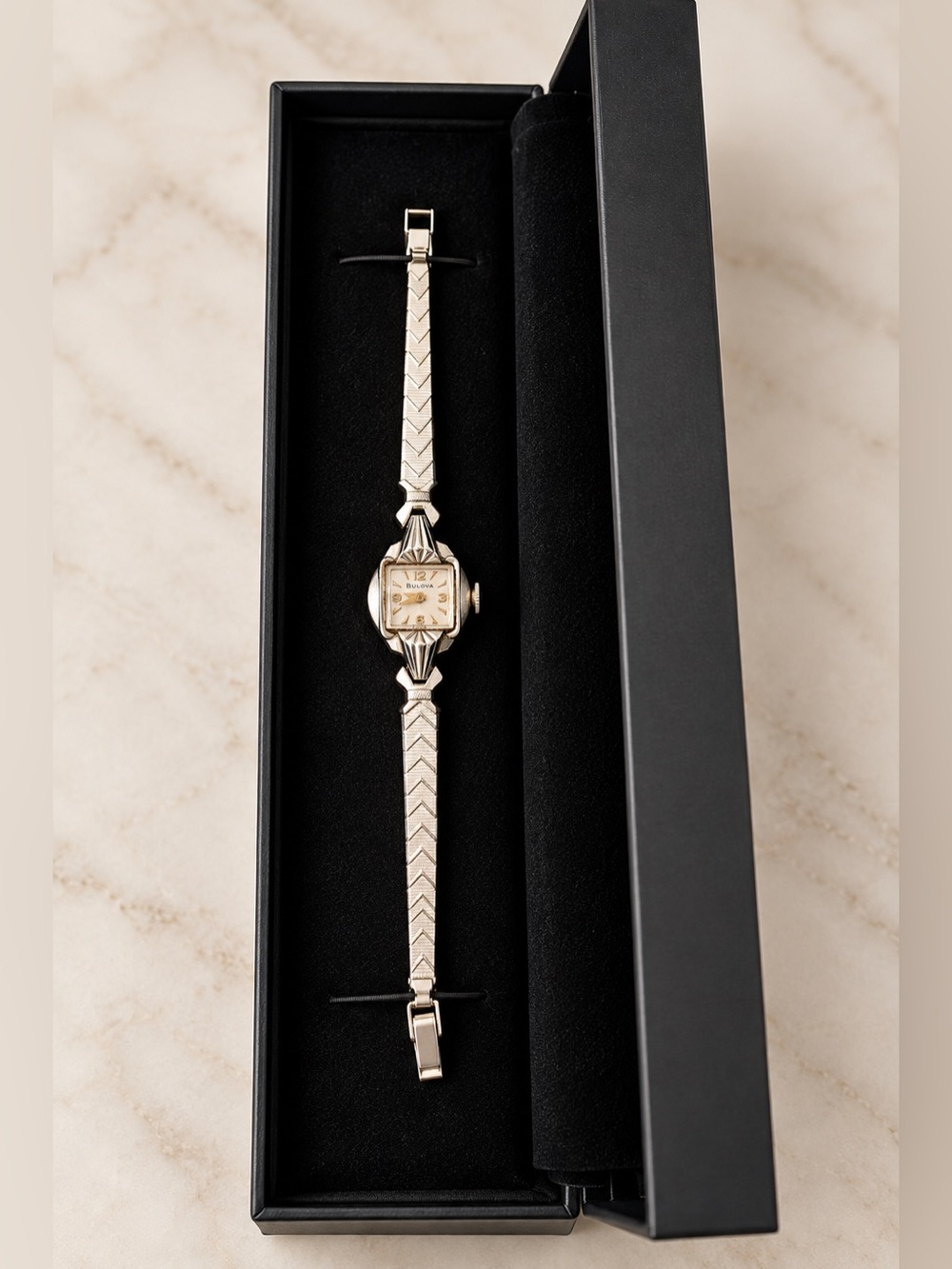 Vintage Bulova Ladies Dainty Gold Tone Bracelet Watch